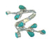 Silver Jewelry Turquoise Southwestern Ring Size 5-3/4 AX89236